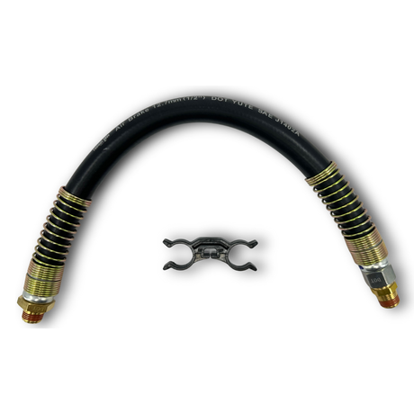 Air Brake Hose for Semi Trucks | 1/2” x 3/8” NPT Swivel Rubber Air Brake Line Assembly | with Separator Aftermarketus ABS Cables