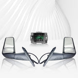 Door Side Mirror for 2018-2024 Freightliner Cascadia | Replacement A22-73907-006 A2273907007 | Heated | Pair