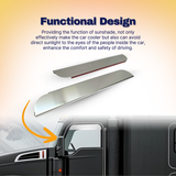 Window Chop Top Set for Kenworth Semi Trucks | Mirror Finish | Stainless Steel