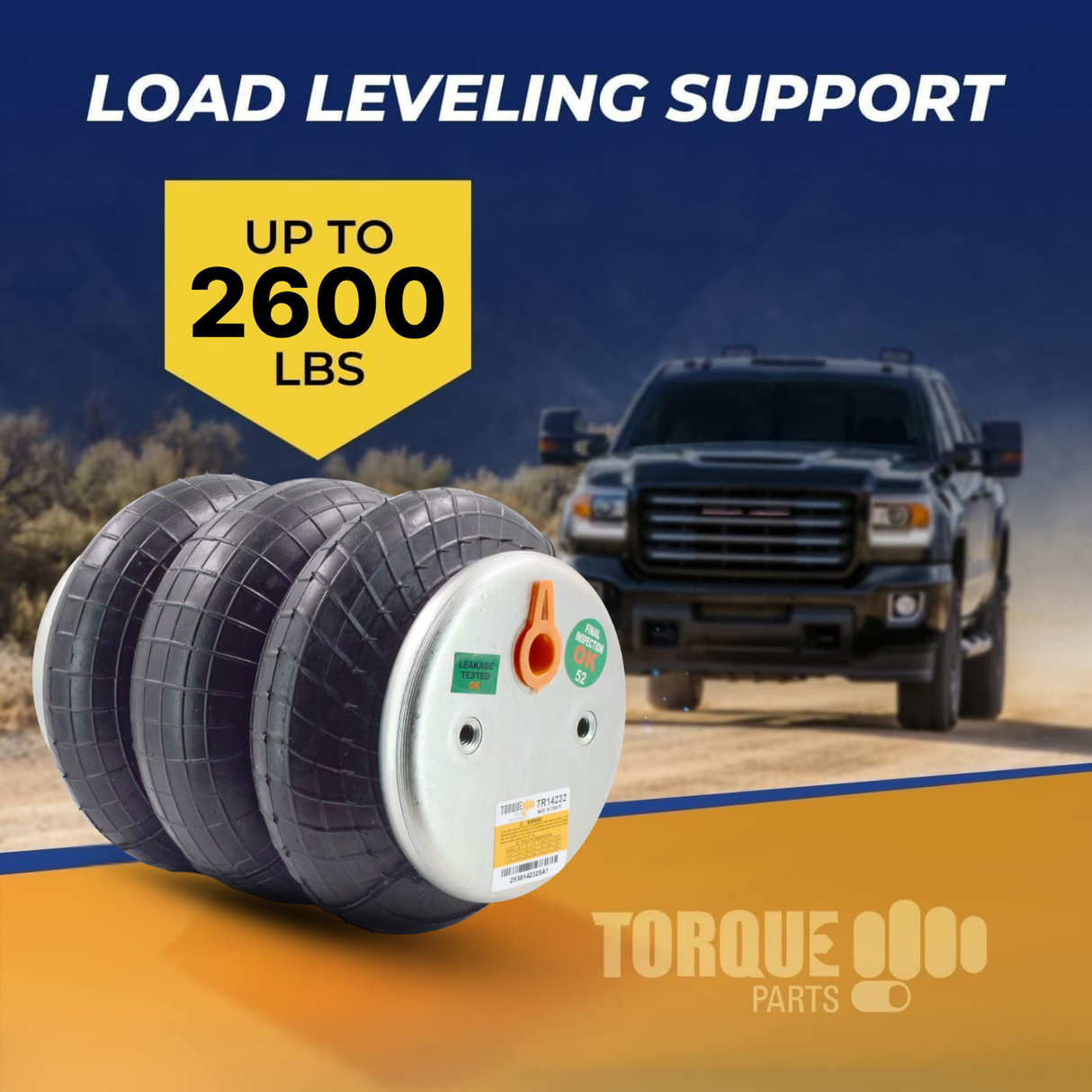 Universal Air Spring Airbag Replacement for Ford Chevrolet GMC Dodge Ram Toyota Pickup Trucks