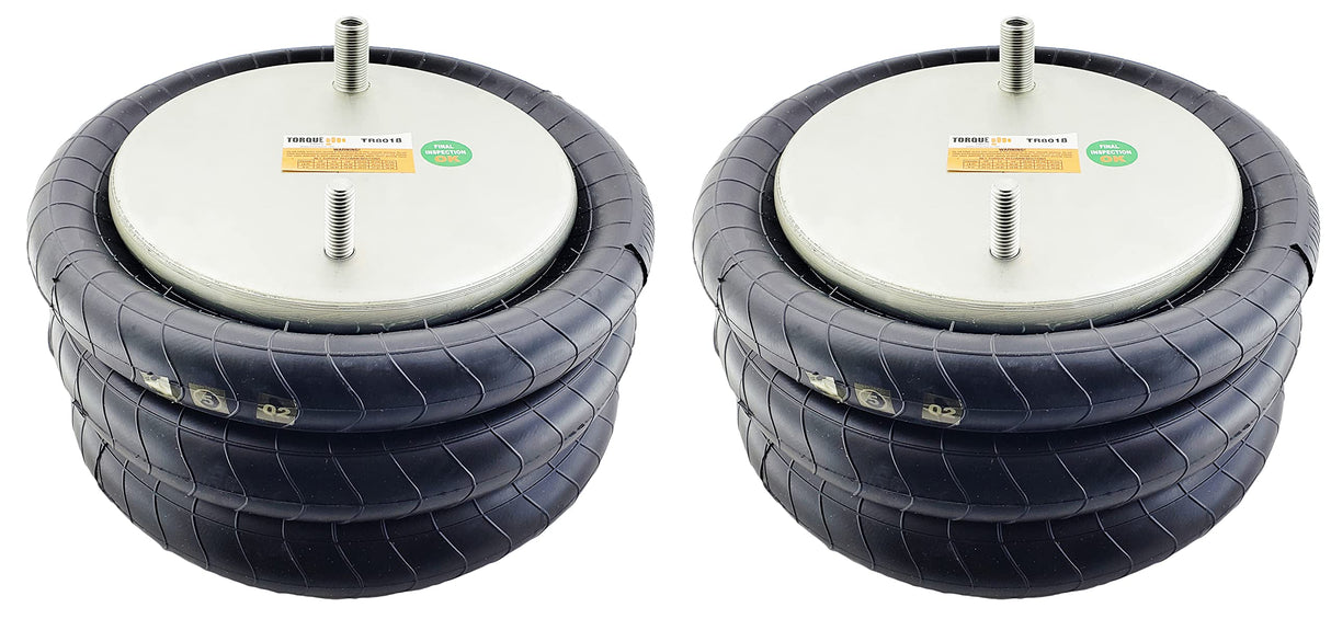 Triple Convoluted Air Spring Bag | Replacement Firestone 8018 Goodyear 3B12-303 | 2 Pack