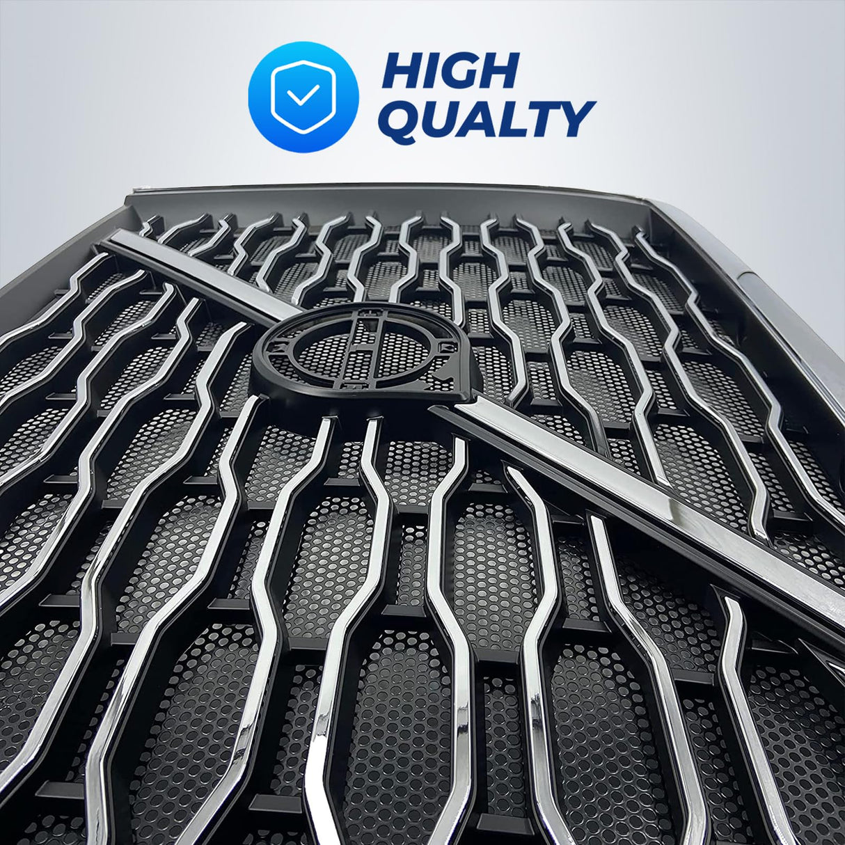 Grille for 2018-2024 Volvo VNL Trucks | Replacement Volvo 84724159 | with Bug Screen | Chrome