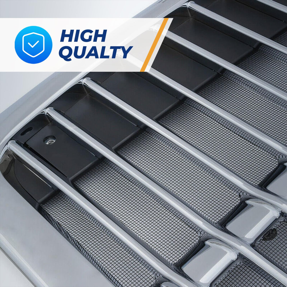 Grille for 2008-2017 Freightliner Cascadia | Replacement Freightliner A17-15624-002 | with Bug Screen | Chrome