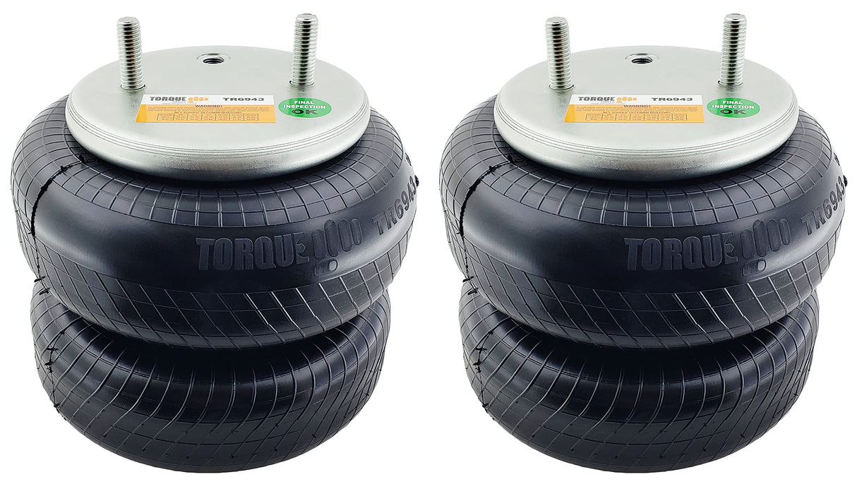 Double Convoluted Air Spring Bag | Replacement Goodyear 2B9-250 Firestone 6943 | 2 Pack