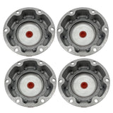 Aluminum Hub Cap Replacement for Steer Axle Replacement Stemco 343-4249 | 4 Pack