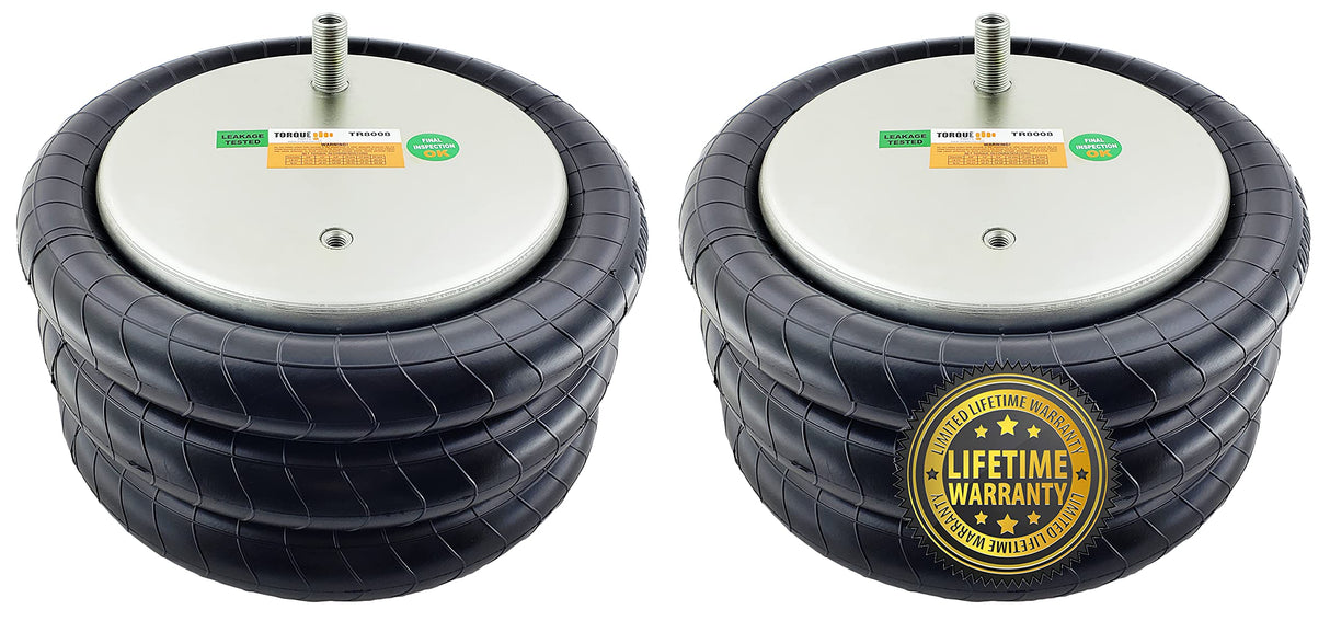 Triple Convoluted Air Spring Bag | Replacement Firestone 8008 Hendrickson S-11637 | 2 Pack