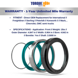 TORQUE Classic Wheel Seal Replaces SKF 47697 Stemco 393-0173