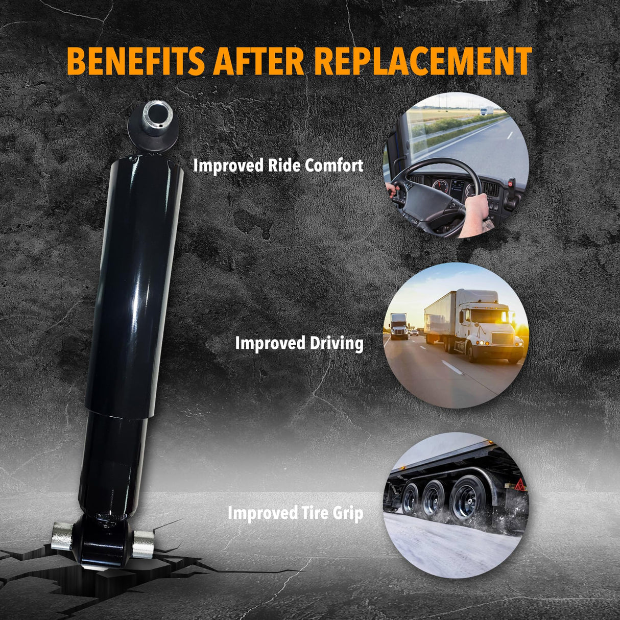 Heavy Duty Shock Absorber | Fits International Trucks | Replaces Gabriel 85931