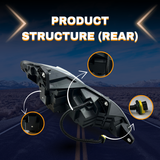 LED Headlight for 2022-2025 Kenworth T680 | Replacement Kenworth P54-6157-100 | Left