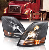 TORQUE Headlight Pair Set for 2004-2017 Volvo VNL Trucks