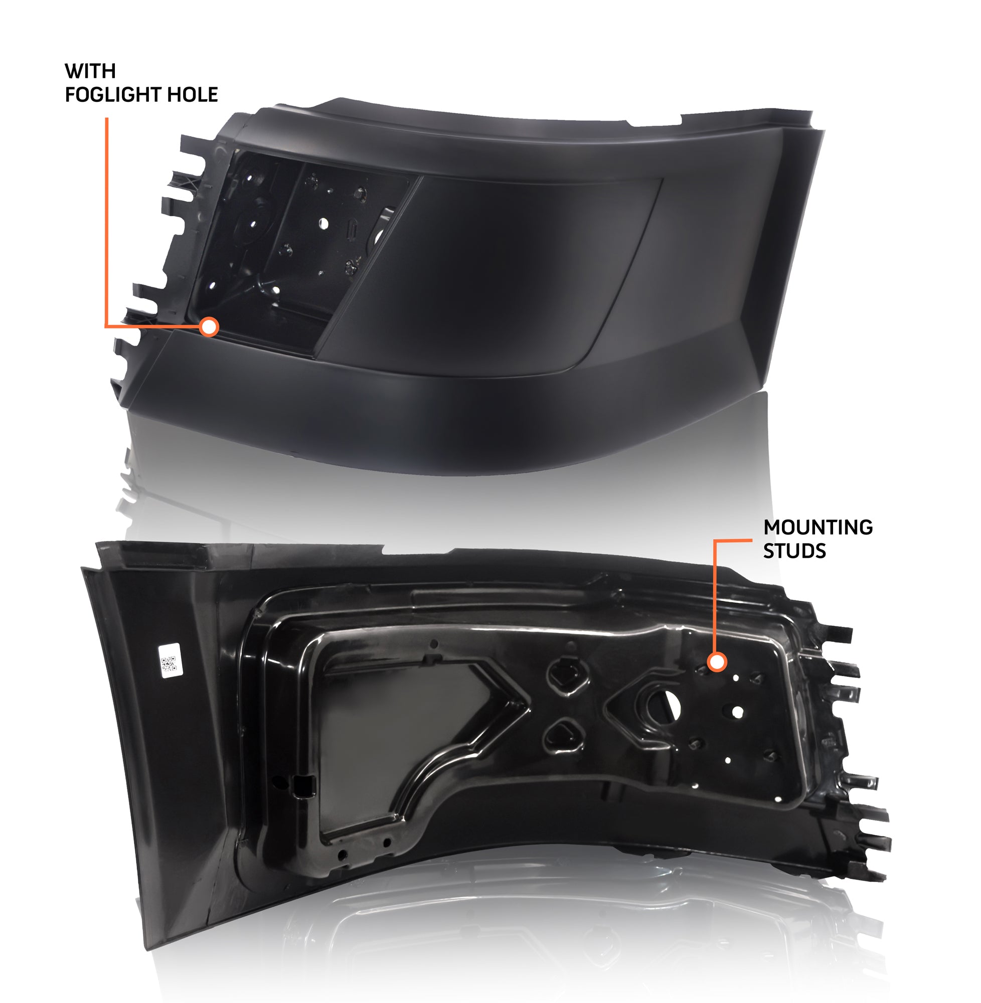 Center and Corner Bumper Set for 2004-2015 Volvo VNL | Replacement