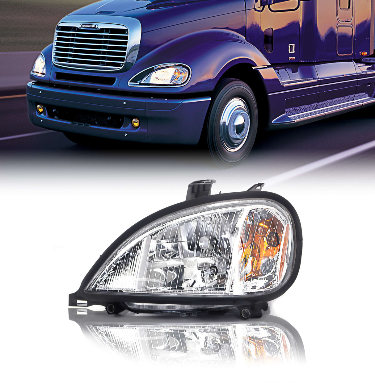 Headlight for 1996-2017 Freightliner Columbia - Left