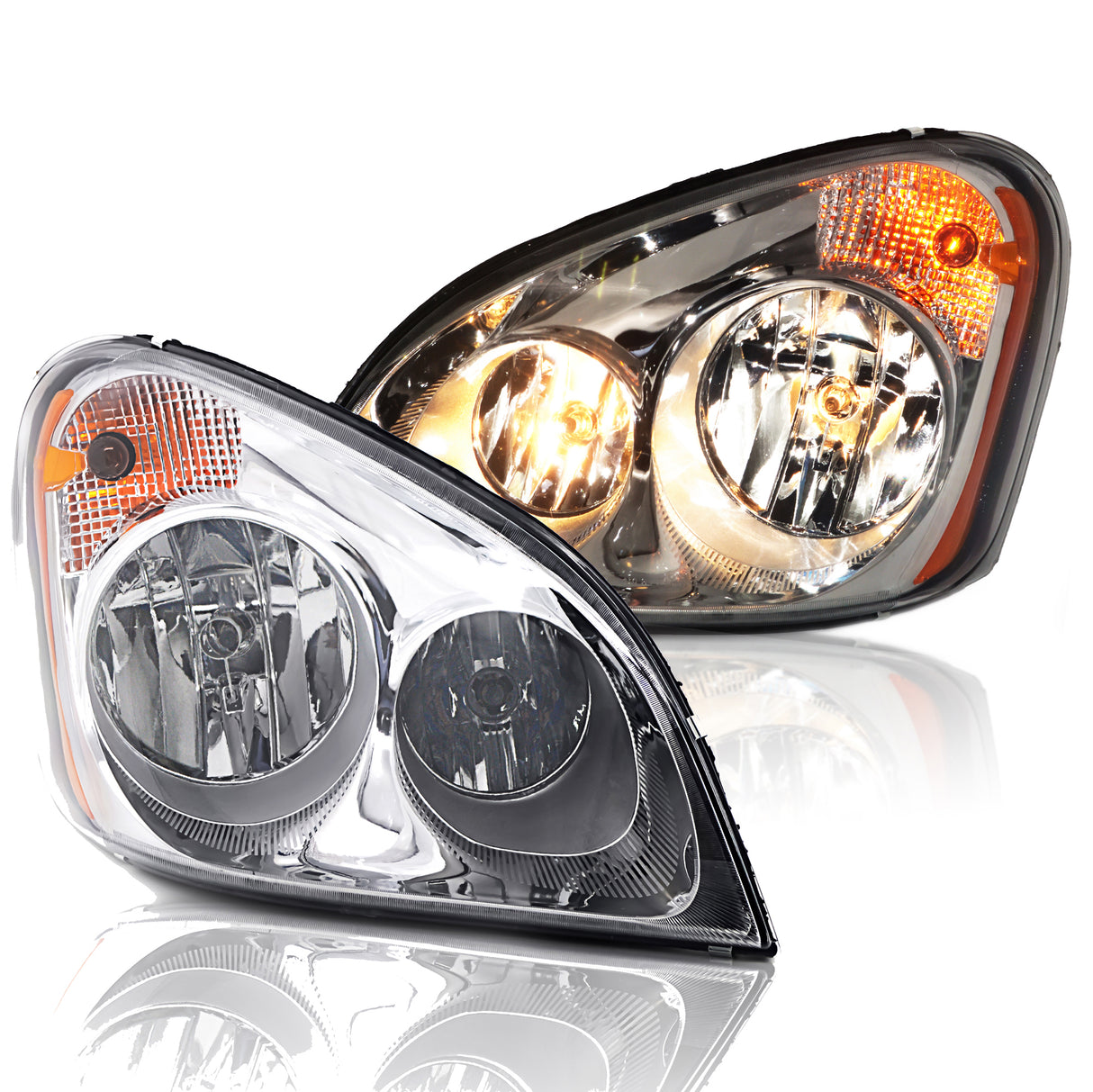 Pair Headlight Set for 2008-2017 Freightliner Cascadia