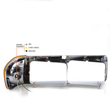 Headlight Bezel with Led Turn Signal for Freightliner FLD - Left