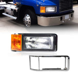 Headlight w/ Turn Signal & Bezel for 1990 - 2006 Mack CH600