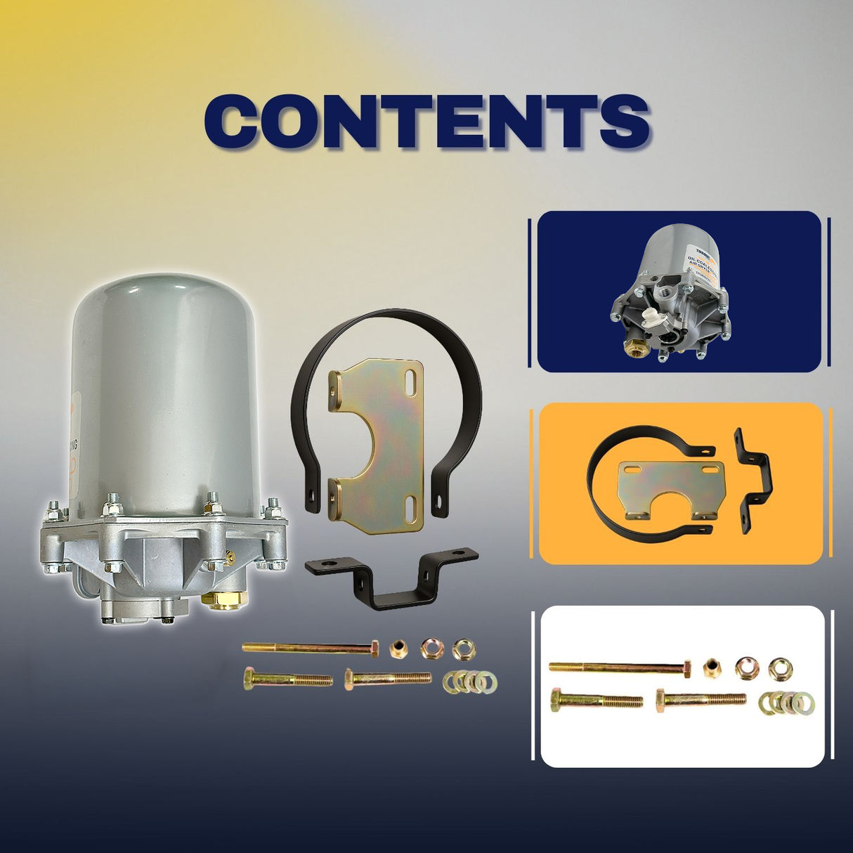 AD-9 Air Dryer with Bracket Kit | Replacement Bendix 065225 Volvo 1091606