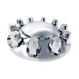 Front Axle Wheel Cover with Standard Hubcap – 33mm Lug Nut Cover - Chrome - Aftermarketus Torque Lug Nut & Wheel Axle Covers
