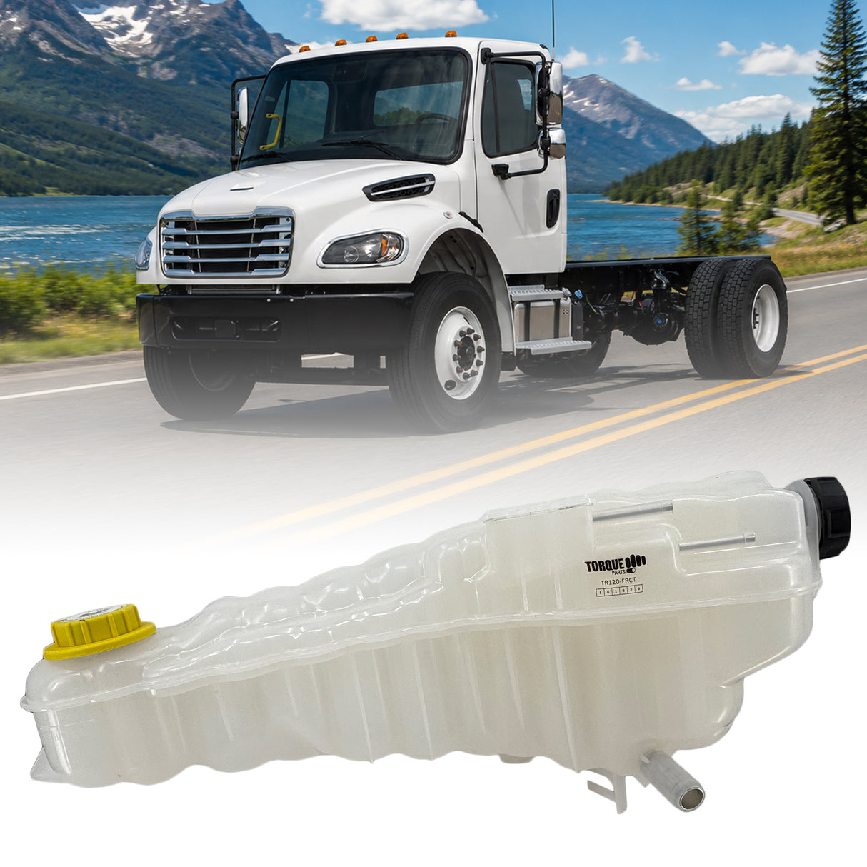 Coolant Reservoir Tank for 2018-2025 Freightliner M2 106 | Replacement 575.10123A