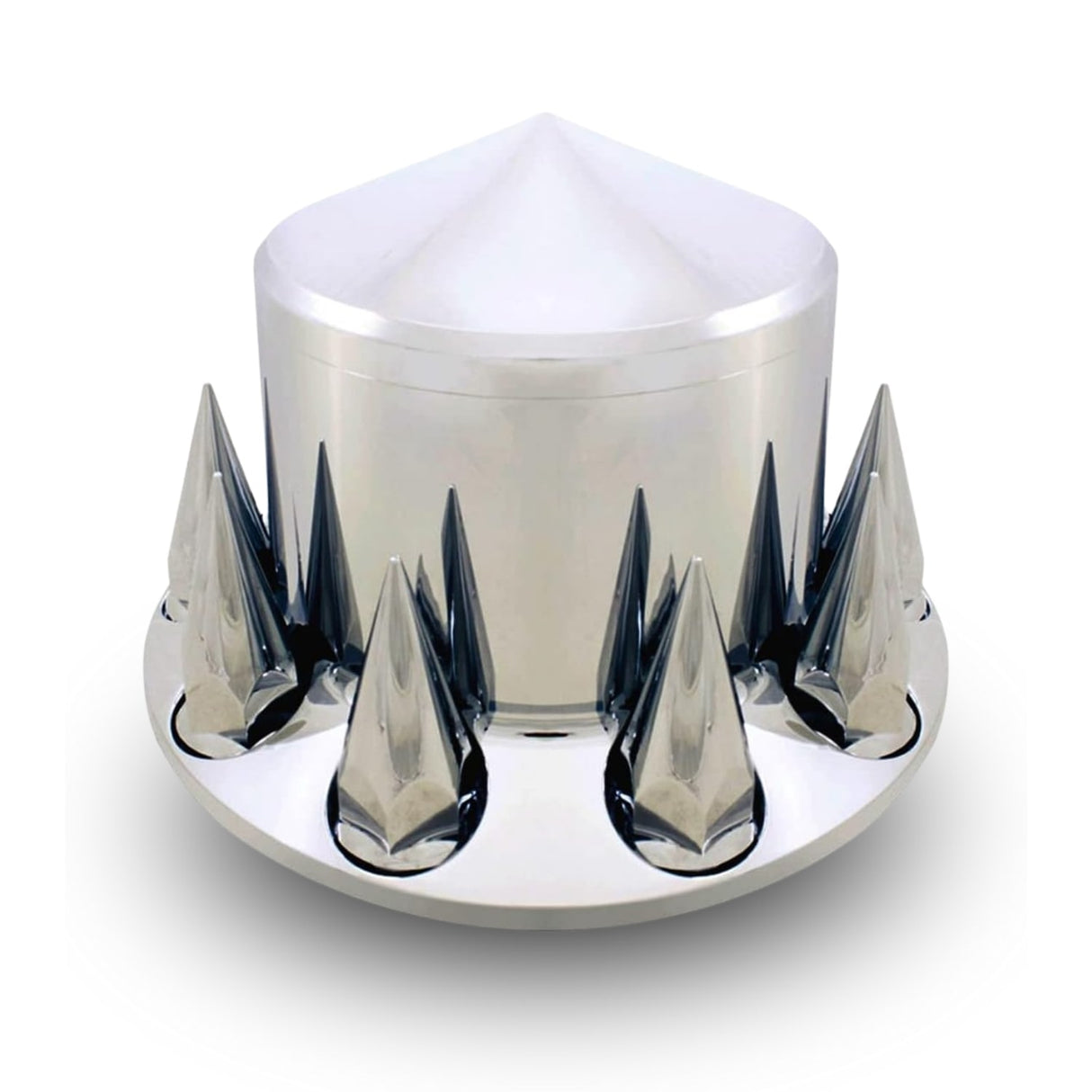 Rear Axle Wheel Cover – 33mm Spike Screw-On Lug Nut Cover Hub Caps - Chrome - Aftermarketus Torque Lug Nut & Wheel Axle Covers