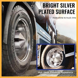 Rear Axle Wheel Cover – 33mm Spike Screw-On Lug Nut Cover Hub Caps - Chrome - Aftermarketus Torque Lug Nut & Wheel Axle Covers