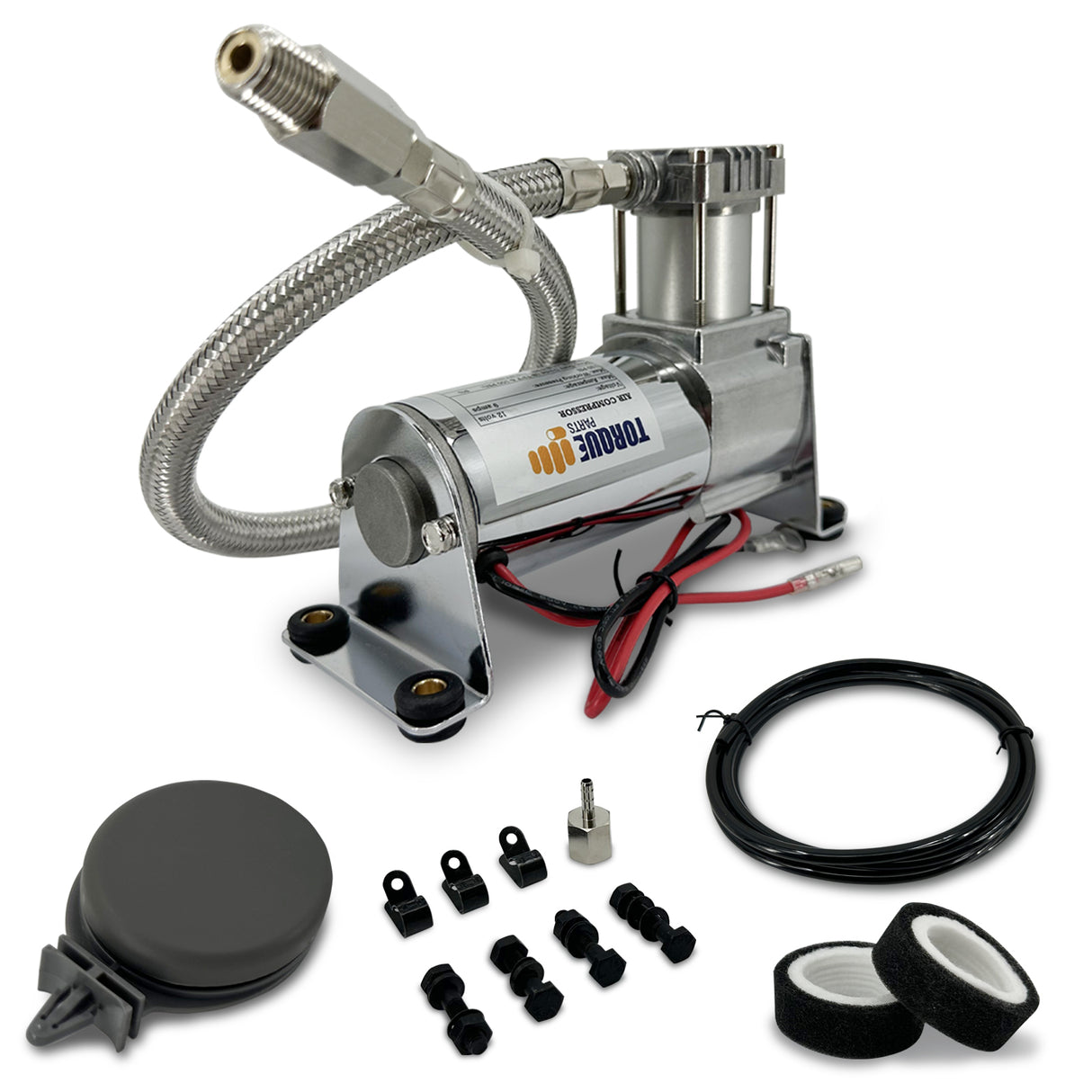 12V Heavy Duty Portable Air Lift Air Compressor Kit, 120 PSI