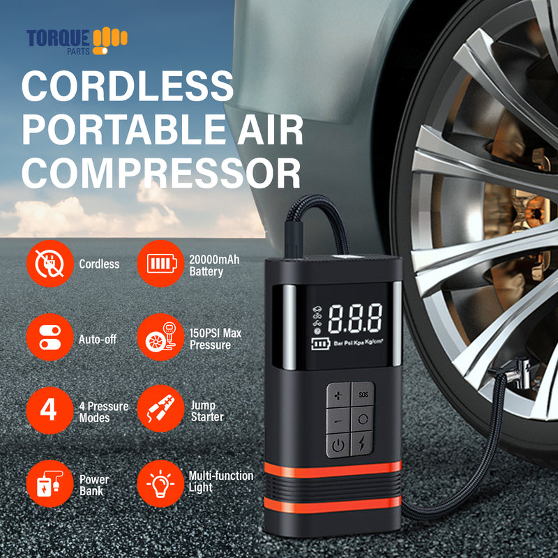 Portable Tire Inflator Air Compressor 20000mA (150 PSI)