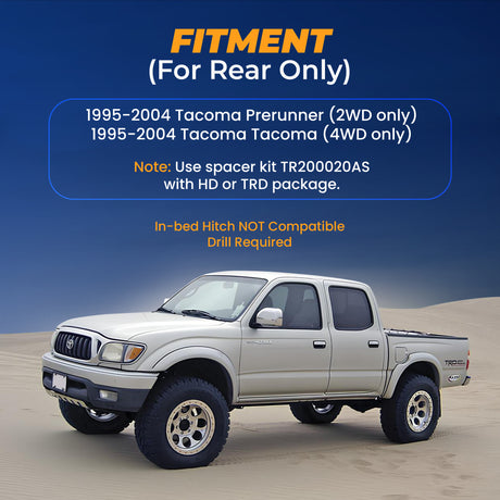 Air Spring Bag Suspension Kit for 1995-2004 Toyota Tacoma, Prerunner - up to 7500 lbs - Aftermarketus Torque Air Helper Kits for Pick-up(s)