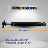 Rear Shock Absorber for 2007-2018 Jeep Wrangler JK (Replaces Rough Country 23144_A, KYB 344403) - 2 Pack