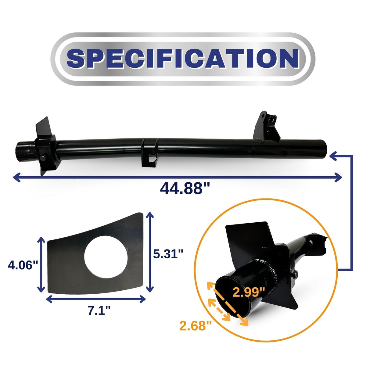 Rear Fuel Tank Support Crossmember for 2007-2014 Chevrolet Silverado 1500 Aftermarketus Frame and Crossmember Parts