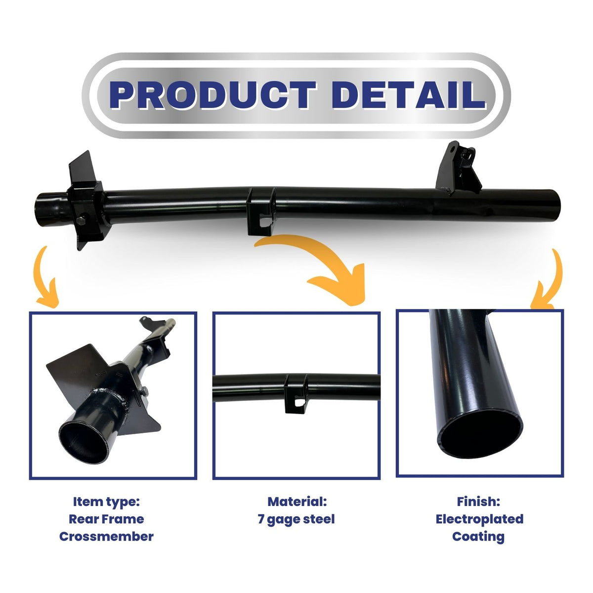 Rear Fuel Tank Support Crossmember for 2007-2014 Chevrolet Silverado 1500 Aftermarketus Frame and Crossmember Parts