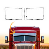 Stainless Steel 3-Piece Windshield Trim for 1988-2020 Peterbilt Legacy Cab