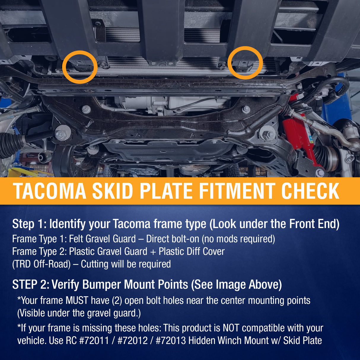 Front Skid Plate Kit for Toyota Tacoma 2024-2026 2WD & 4WD