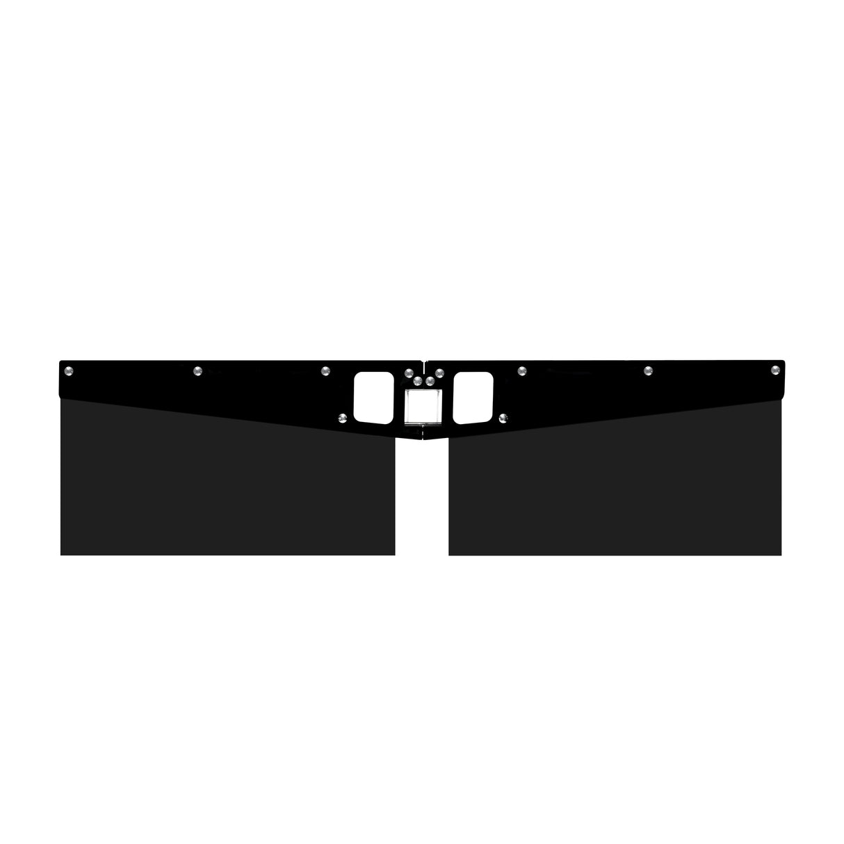 Universal Hitch Mounted Mud Flaps for Trucks, RVs & Trailers - No Drilling - Size 15"