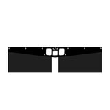 Universal Hitch Mounted Mud Flaps for Trucks, RVs & Trailers - No Drilling - Size 15"