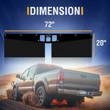 Universal Hitch Mounted Mud Flaps for Trucks, RVs & Trailers - No Drilling - Size 15"