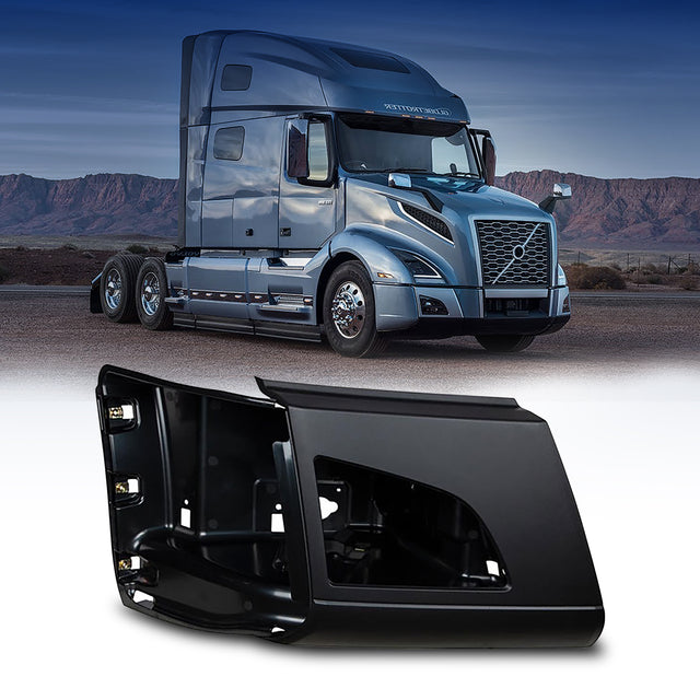 Side Corner Bumper (with Fog Light Hole) for 2018-2024 Volvo VNL | Right Aftermarketus Bumpers