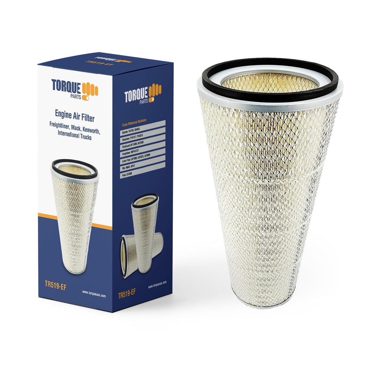 Engine Air Filter for Freightliner and International Semi Trucks | Replacement Fleetguard AF1743M Fram CA6671 Aftermarketus Air Filters