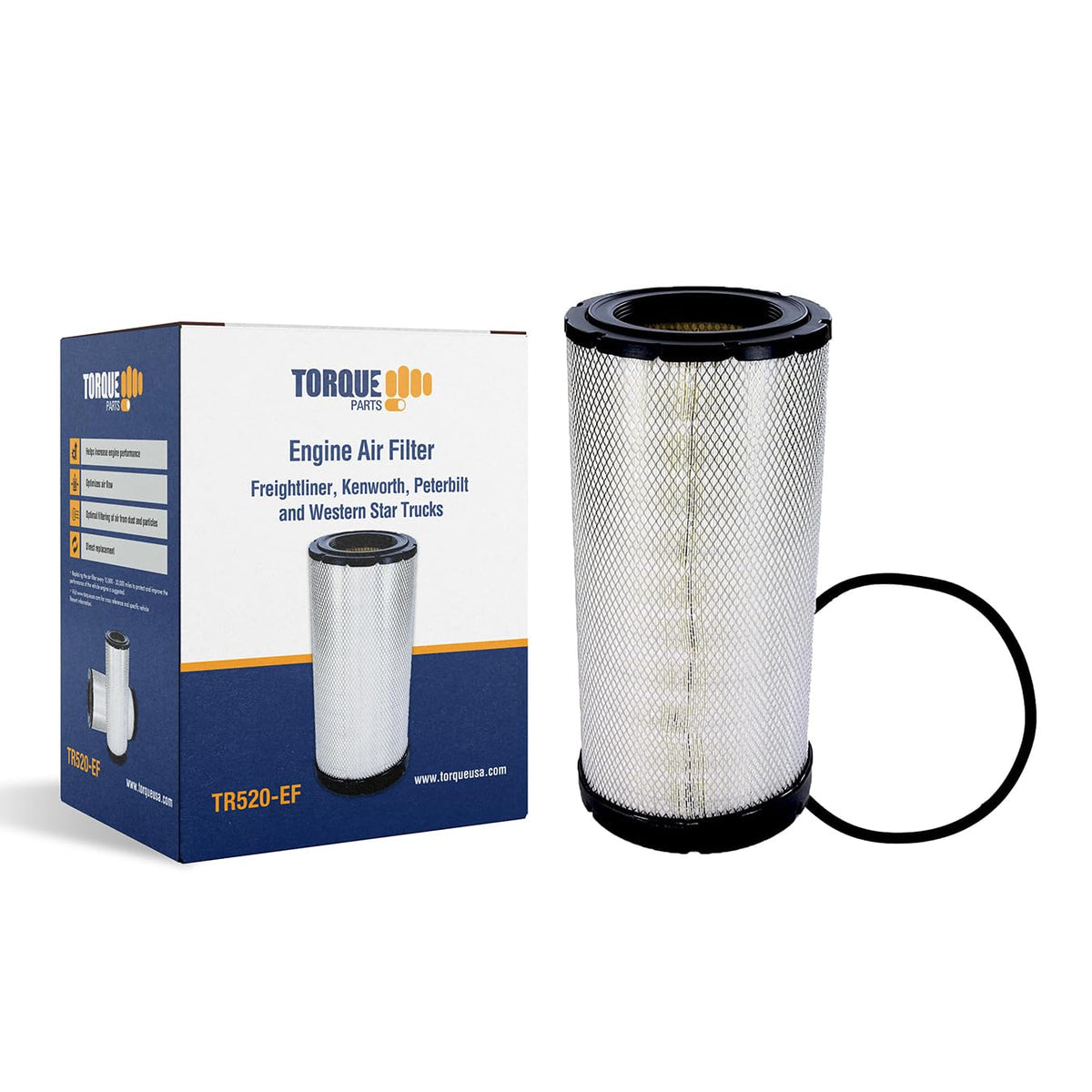 Engine Air Filter for Freightliner Classic XL Kenworth C500 | Replacement Baldwin RS3539 Luberfiner LAF4816 Aftermarketus Air Filters