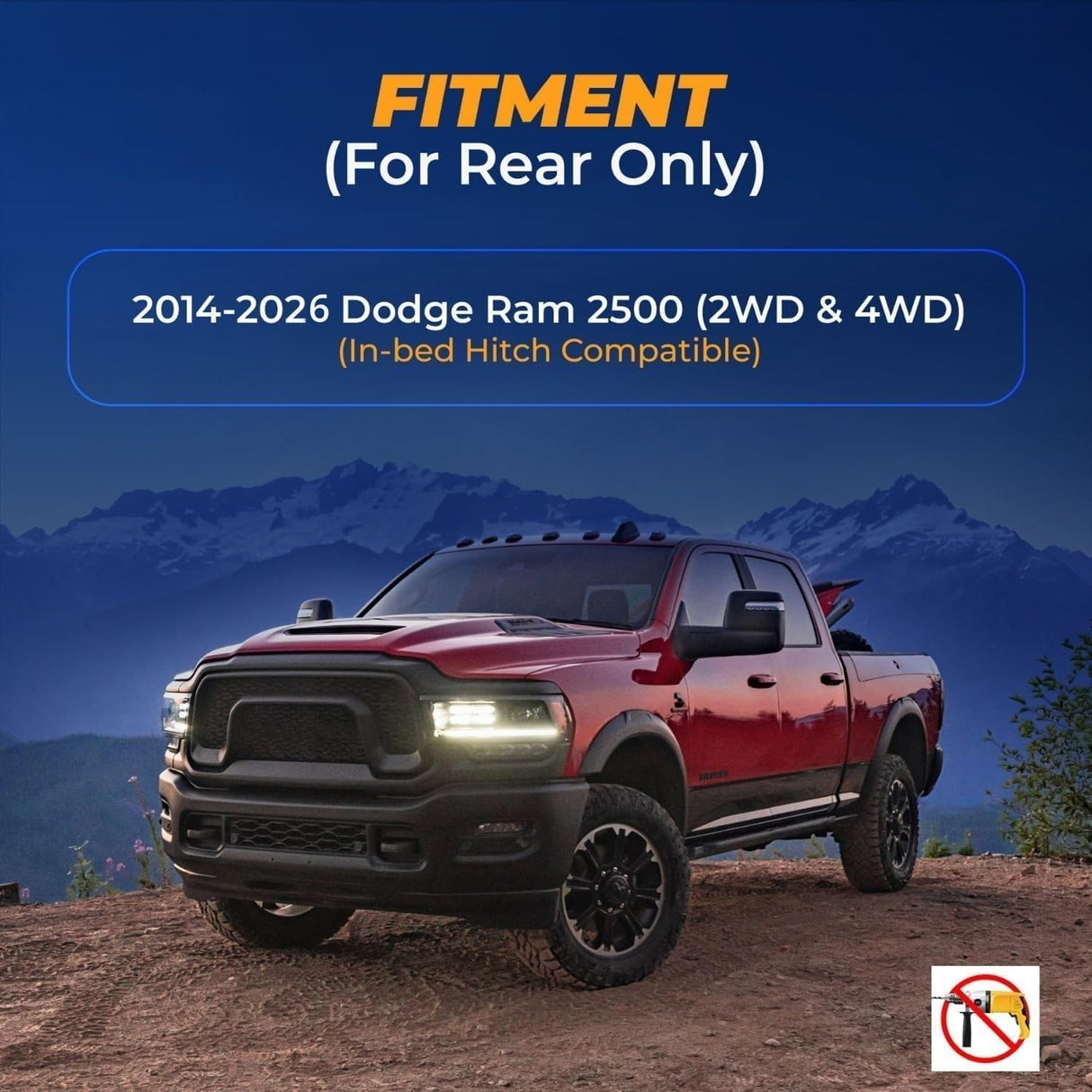 Air Spring Suspension Kit for 2014-2026 Dodge Ram 2500 | Replaces Air Lift 57289 LoadLifter 5000