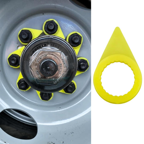 Torque 100 PCS Loose Wheel Lug Nut Indicators for 33 mm Lug Nuts Yellow Aftermarketus Lug Nut & Wheel Axle Covers,Wheel Parts & Accessories,Wheel Axle Covers,Wheel Parts & Accessories