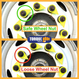 Torque 100 PCS Loose Wheel Lug Nut Indicators for 33 mm Lug Nuts Yellow Aftermarketus Lug Nut & Wheel Axle Covers,Wheel Parts & Accessories,Wheel Axle Covers,Wheel Parts & Accessories
