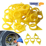 Torque 100 PCS Loose Wheel Lug Nut Indicators for 33 mm Lug Nuts Yellow Aftermarketus Lug Nut & Wheel Axle Covers,Wheel Parts & Accessories,Wheel Axle Covers,Wheel Parts & Accessories