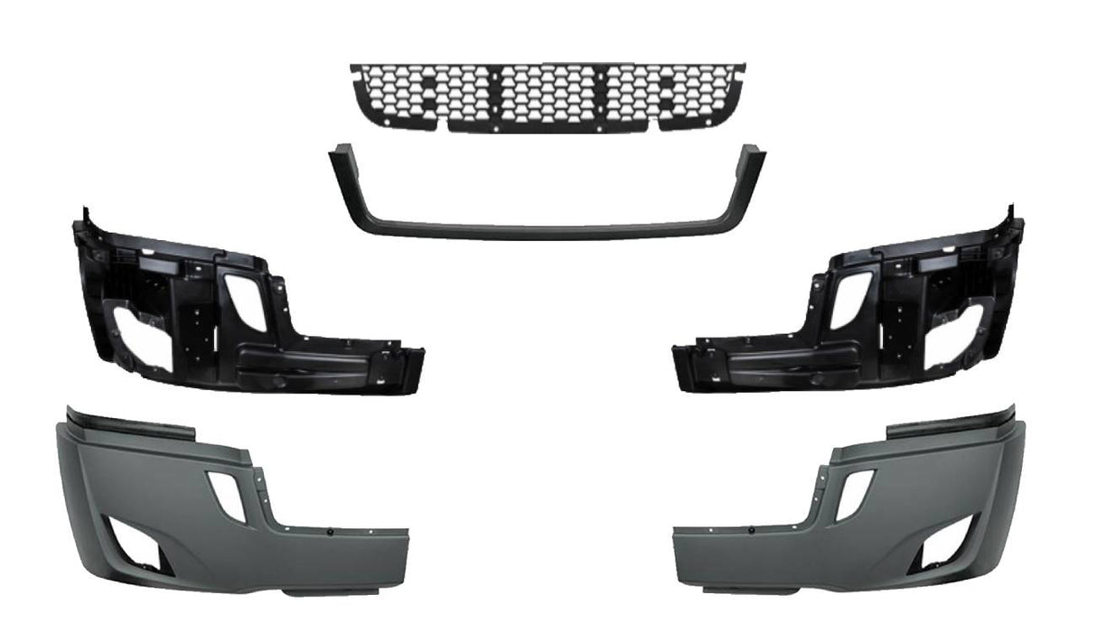 Bumper Replacement Set with Bumper Grille for 2018+ Freightliner Cascadia