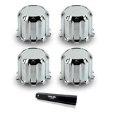 33mm Lug Nut Rear Axle Wheel Cover for Semi Trucks- Chrome - Aftermarketus Torque Lug Nut & Wheel Axle Covers