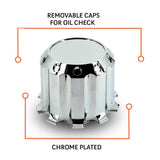 33mm Lug Nut Rear Axle Wheel Cover for Semi Trucks- Chrome - Aftermarketus Torque Lug Nut & Wheel Axle Covers