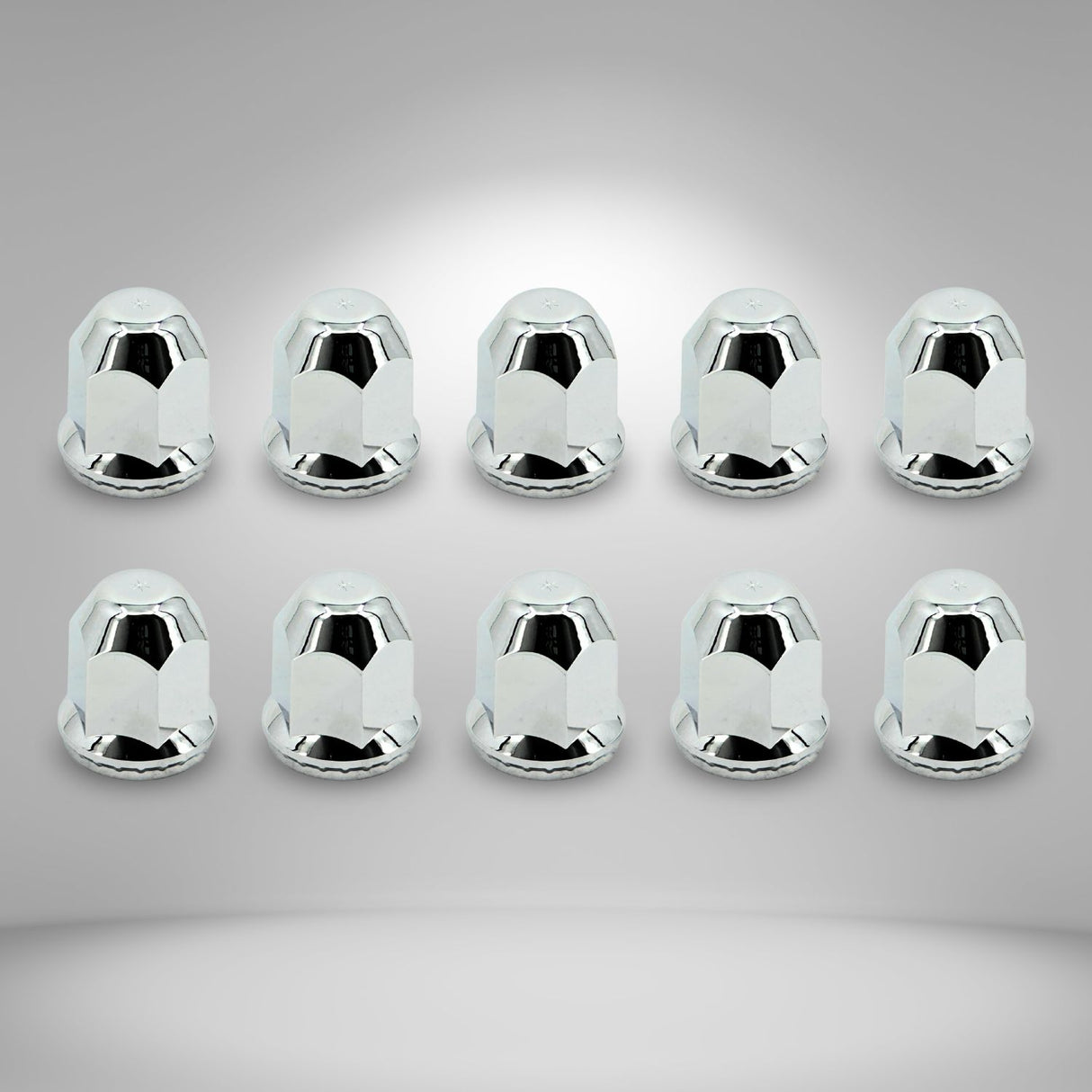 33mm Lug Nut Rear Axle Wheel Cover for Semi Trucks- Chrome - Aftermarketus Torque Lug Nut & Wheel Axle Covers