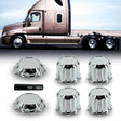 33mm Lug Nut Cover Front & Rear Axle Wheel Cover for Semi Trucks - Chrome - Universal - Aftermarketus Torque Lug Nut & Wheel Axle Covers