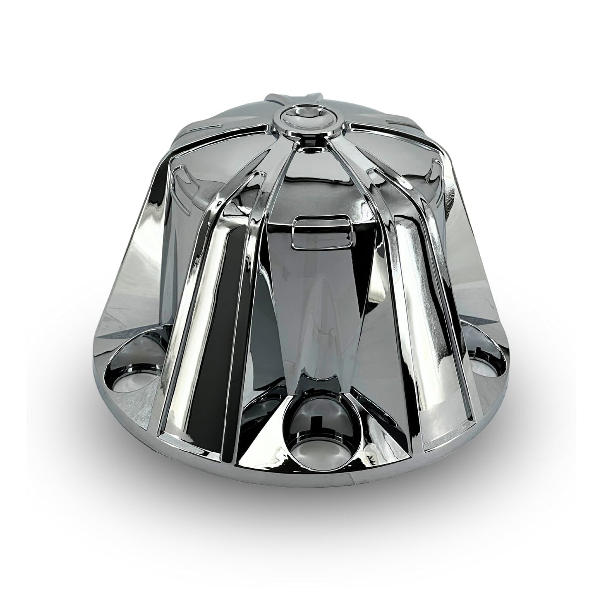 33mm Screw-on Front and Rear Axle Wheel Lug Nut Cover Set | Starlight Chrome | with Removal Tool