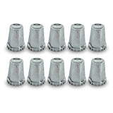 33mm Screw-on Front and Rear Axle Wheel Lug Nut Cover Set | Starlight Chrome | with Removal Tool