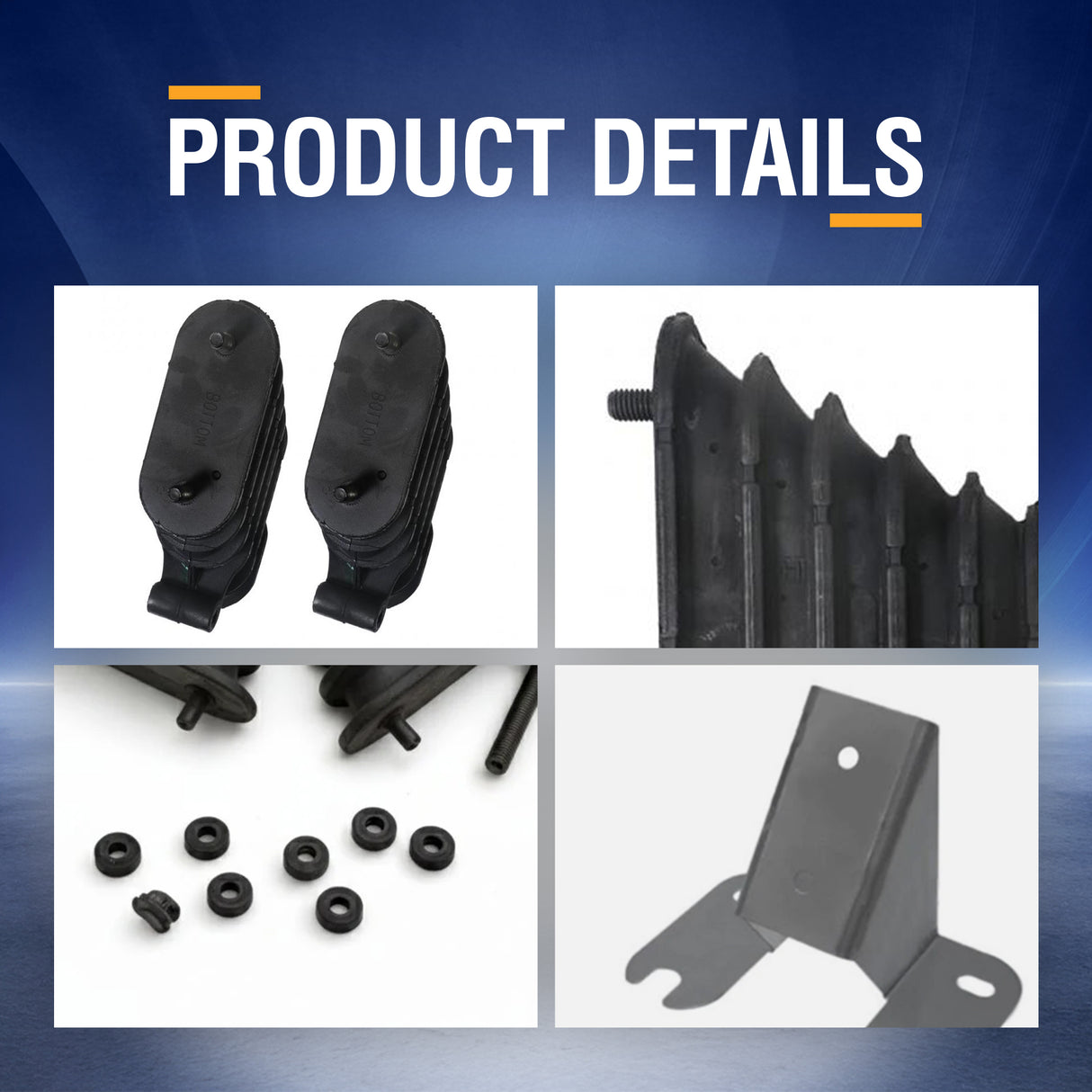 Tie-Bar Bolster Spring Kit Replacement for Hendrickson 64179-048 | Fits Haulmaax 46K Rear Suspension